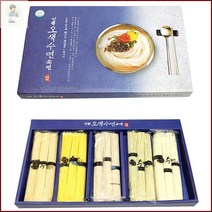 구포국수 오색국수 추석 선물세트 선물세트 소면 명절 국수 오색 수연소면 쇼핑백포함, 해표카놀라유(2P)