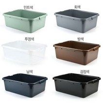PLATAPIO 박스형 트레이 식기수거함 설겆이통 식기 수거박스 1개 색상선택, 수거박스-밤색