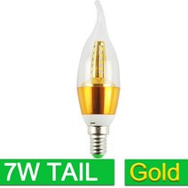 UV랜턴 라이트 레진 젤네일램프 젤램프 UV램프 알루미늄 쉘 Led E14 Candle LED Bulb Light 7w 9w 12w Lamp 220V 240V Golden Silv, 3.Golden 7w Tail  Cold white