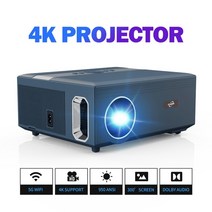 소형 사무용 빔프로젝트 빔프로젝터 울트라 hd 프로젝터 스마트 4k 15000 루멘 홈 시어터 블루투스 와이파이 돌비 리얼 1080p 풀 hd 빔 프로젝터 날짜 표시, 벌크, 영국 플러그