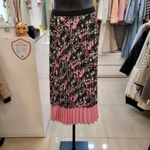 스테파니 [스테파니] 2단 나염 바스락 플리츠 스커트 SK2103 뉴코아울산점