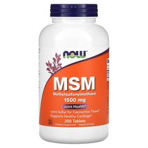 NOW Foods MSM 1500 mg 200 Tablets