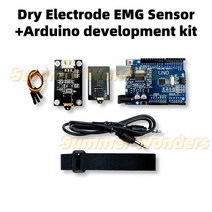 건식 전극 EMG 센서 저전력 바이오센서 웨어러블 근육 센서 Arduino STM32 DIY 장치 데모 코드 제공, 02 with Arduino