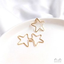 14K 골드 채워진 중공 곡선 심장 모양의 액세서리 diy 첫 번째 연결 귀걸이 매달려 장식품, 1PCS, 17 22mm