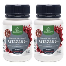 뉴질랜드 라이프스트림 아스타잔 6mg 30캡슐 ASTAZAN 2팩