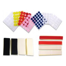 벨크로 찍찍이 테이프 원형 롤 탈부착 보슬이 까슬이 밸크로 암수, 원형 15mm - 흰색 (10P set), 10개