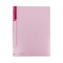 플러스샵 투포켓 홀더 화일 5색상 A4 PP 1묶음 10매입, 분홍 10묶음 100매입