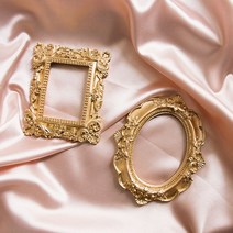 라이트앤 골드 액자 프레임 사진촬영소품, 골드 프레임 - 타원형