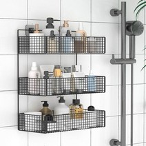 [천삼백케이] [제이라이프] 클라라 철제 와이어 메쉬 무타공 벽선반, 화이트 1단