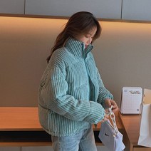 여성용 코듀로이 패딩 하늘비즈 C11 N635S125