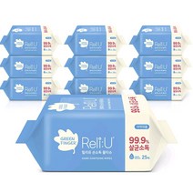 그린핑거 릴리유 손소독 물티슈 휴대형, 10개, 25매