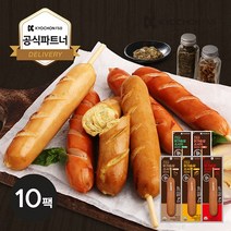 [교촌] 닭가슴살 스모크 소시지 70g 5종 10팩, 선택:카레10팩