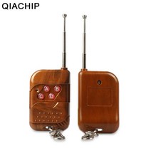 단독주택 대문 차고 계폐기 QIACHIP 무선 433MHz RF 릴레이 4 채널 버튼 학습 코드 원격 제어 스위치 키 송신기 게이트 문 오프너 라이트