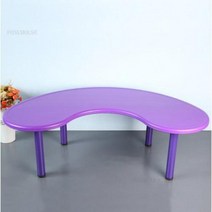 접이식가판대 마켓매대 매장진열대 판매대 플라스틱 가정용 쓰기 유치원 교육 게임 식사 리프트 가구 B, 5.A table-purple