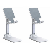 그로텍 탁상용 스마트폰 거치대, 2개, 화이트