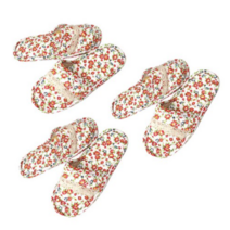 더블쿠션패드 퀼트면 거실화 3세트, 10 레드플로