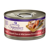 웰니스 코어 시그니쳐 79g x 12개 고양이 주식캔 습식사료 청키 슈레드 플레이크, 플레이크 참치 & 연어 x 12개(묶음할인)