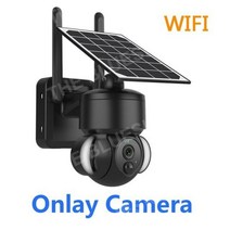 현관CCTV 태양광CCTV 무선감시카메라 현관문CCTV 야외 가정용CCTV 야외 카메라 와이파이 태양열 태양광충전, 블랙 WIFI 카메라