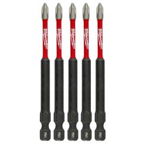 밀워키 Milwaukee SHOCKWAVE 임팩트 듀티 8.9cm3-12인치 필립스 1 합금강 스크류 드라이버 비트 5팩 713468