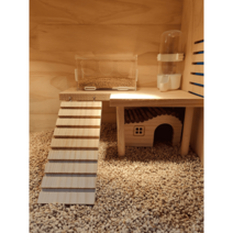 미니메추리집 반려동물 사육 상자 대형케이지 새집, 작은 중국식 목조 주택