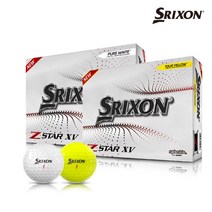 스릭슨 NEW Z-STAR XV 골프공 정품볼 4피스 42.67mm, 화이트, 12개입