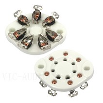 고품질 DIY 오디오 2 개 7 핀 진공관 소켓 FU25 1625 6A6 826 832 증폭기, [01] Tin