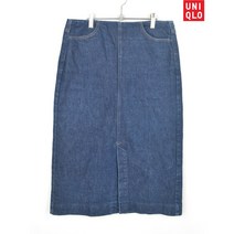 빈티지/ 유니클로/롱 청치마/여성28/스커트/데님/1002