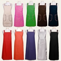 고급방수앞치마 빅사이즈 식당 급식 정육 주방 무지 기본 롱, 보라, 대