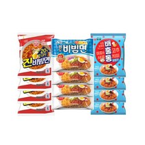 비빔면3종세트 12봉 팔도비빔면 진비빔면 배홍동 봉지, 1세트