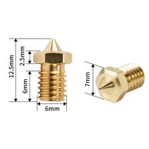 3D 프린터 용 0.2mm-1.2mm 하이 플로우 CHT 노즐 1.75mm 필라멘트 V6 클론 황동 구리 프린트 헤드 부품, 04 0.4mm_03 3PCS