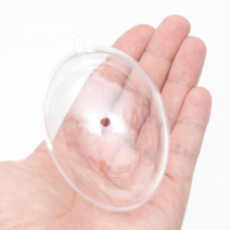 [오꿈] 플라스틱볼 투명구 장식캡슐 아크릴공, (타원) 중 5set