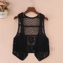[PINK LITCHI]니트 조끼 예쁜 뜨개질 베스트 여름 A2904Ting429MJ01