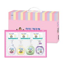 아이깨끗해 종합선물세트 손세정제 250ml 4종 비누 3개, 종합선물세트 손세정제 250ml 4종비누 3개