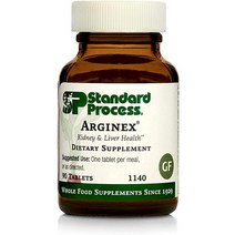 Standard Process Arginex - 신체 정화 장기를 위한 전체 식품 포뮬라 - 비타민 A 귀리 가루 메밀을 함유한 간 지원 및 신장 건강 보조제, 90 Count [Pack of 1]