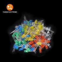 100pcs 5mm LED 다이오드 F5 모듬 된 키트 화이트 그린 레드 블루 옐로우 오렌지 핑크 퍼플 따뜻한 DIY, one option, 100pcs Red