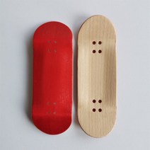 핑거 보드 우드덱 스페셜 프로페셔널 34mm 핑거보드 데크 5 겹 캐나다 메이플 우드 소형 스케이트보드 나무보드, [04] 빨간