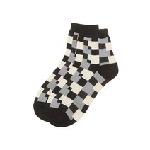 22FW [BEST GIFT ITEM] 블랙 변형 패턴 프리미엄 면혼방 중목 양말 단품 DNSS2F704BK, XXX