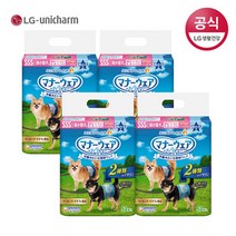 LG 생활건강 LG유니참 매너웨어 애견기저귀 남아용 SSS 52P x 4팩, 단품없음