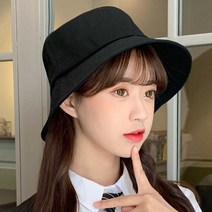 여성 캐주얼 스트릿 패션 아이템 모자 베이직 버킷햇 코디 남녀공용