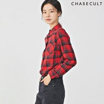 체이스컬트 2Color 여자 긴팔 체크셔츠