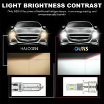 편백 원목 전기 2Pcs H3 Led 자동차 안개 전구 DRL H1 H8 H9 9005 9012 H4 H7 램프 6000K 80W 12V 24V 3750, 01 3000 천개 황금_03 H1
