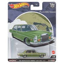18인치 휠 자동차 2022 Hot Wheels Premium Car Culture Auto Strasse BMW M3 74 Volvo Lamborghini Urus A, 02 Mercedes-Benz280SEL