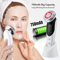 고주파마사지기 갈바닉 리버스 생일선물7 In 1 Led 라이트 테라피 페이스 리프트 장치 Rf Microcurrent Skin Rejuvenation 페이셜 마사지 안티 에이징 링, 01 7 in 1 Pink