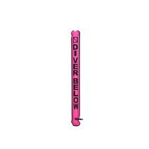 스쿠버 다이빙 표면 마커 방폭 부표 신호 튜브 스노클링 피팅 정교한 내마모성 소시지 기어, 형광핑크