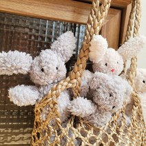 [천삼백케이] [꿈꾸는두부] 날아라미쎄스깡 DIY 몽고미 몽토끼 2종세트 취미 인형만들기, 04.몽토끼크림+몽고미그레이