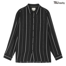 [TBJ] 남성 폴리 루즈핏 스트라이프 셔츠(T201SH110P)