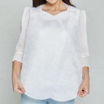 일회용 앞치마 식당 손님용 위생 앞치마 화이트 부직포, 200매