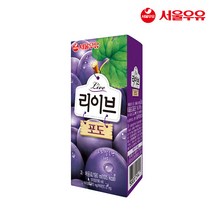 서울우유 리이브 190mlx48팩 사과 포도 제주감귤 아기주스, 48팩, 포도48팩