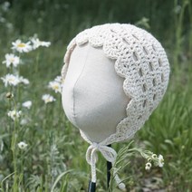 슬로우모먼츠 사계절 데이지 보넷 - 아기보넷 코바늘 보넷 만들기 DIY 키트, 18녹차
