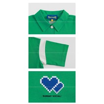 아이러브제이 B.배색 포인트 카라 티셔츠 JVUTO22